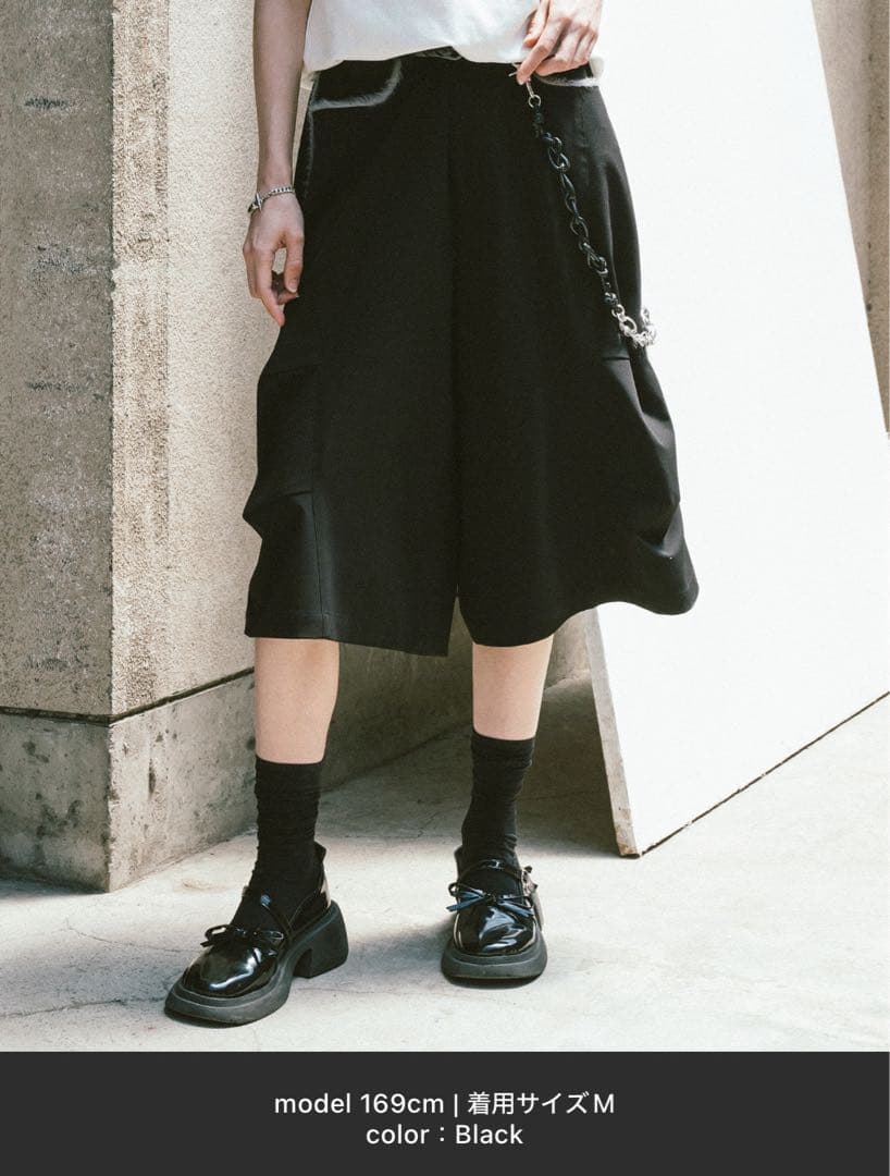 【VIEDIT】　ファーミックスバギーショーツスラックス　M