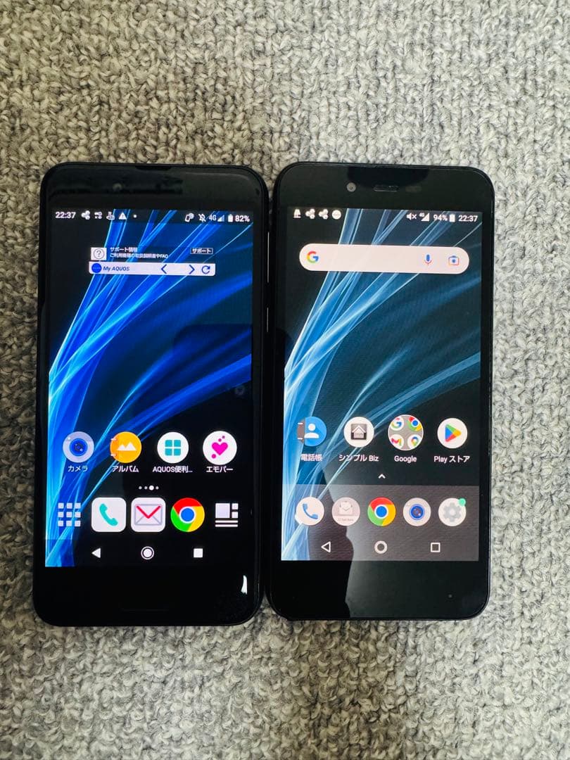 AQUOS sense SH-01K×1台、702SH×1台