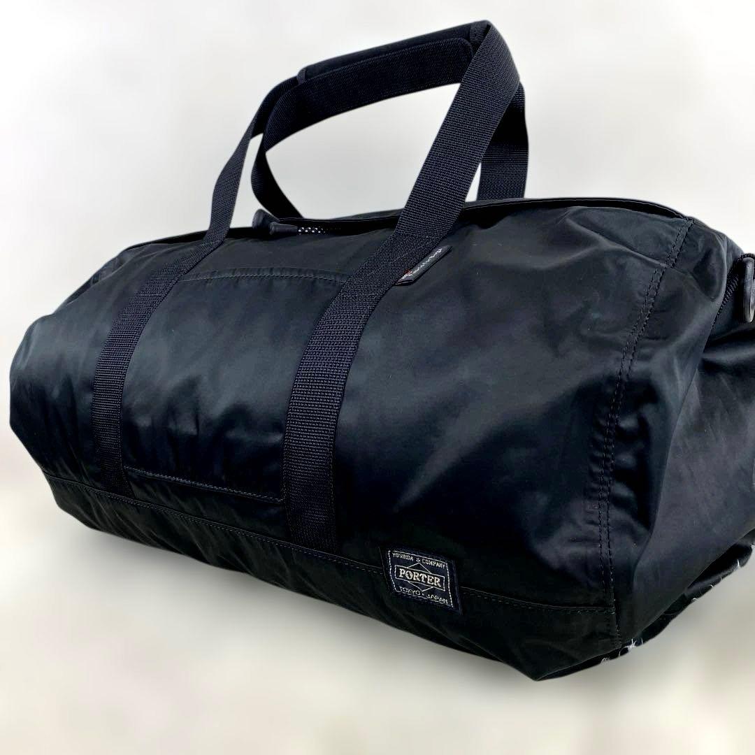 【完売品】PORTER LITE 2WAY BOSTON BAG(M) ブラック