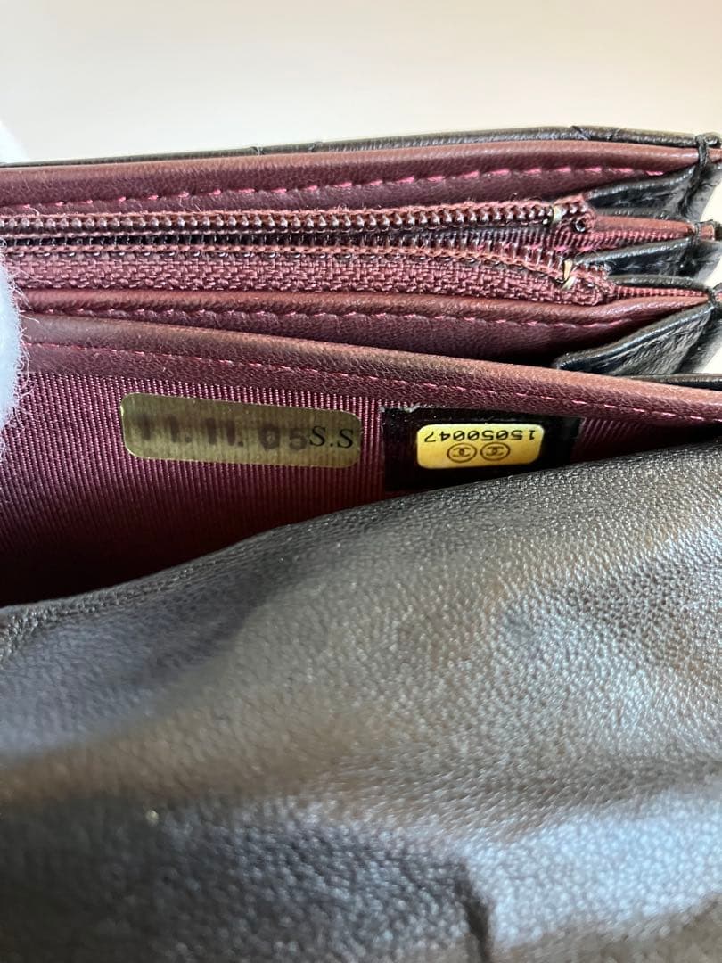 CHANEL マトラッセ　ラムスキン　長財布