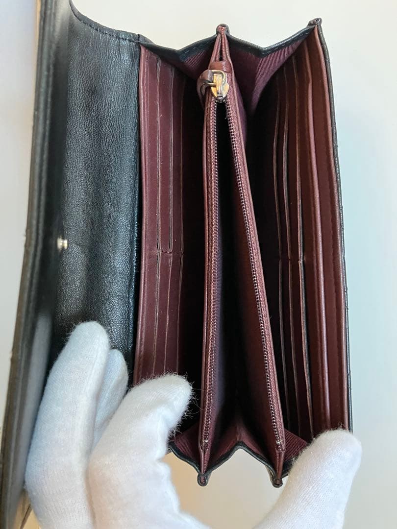 CHANEL マトラッセ　ラムスキン　長財布