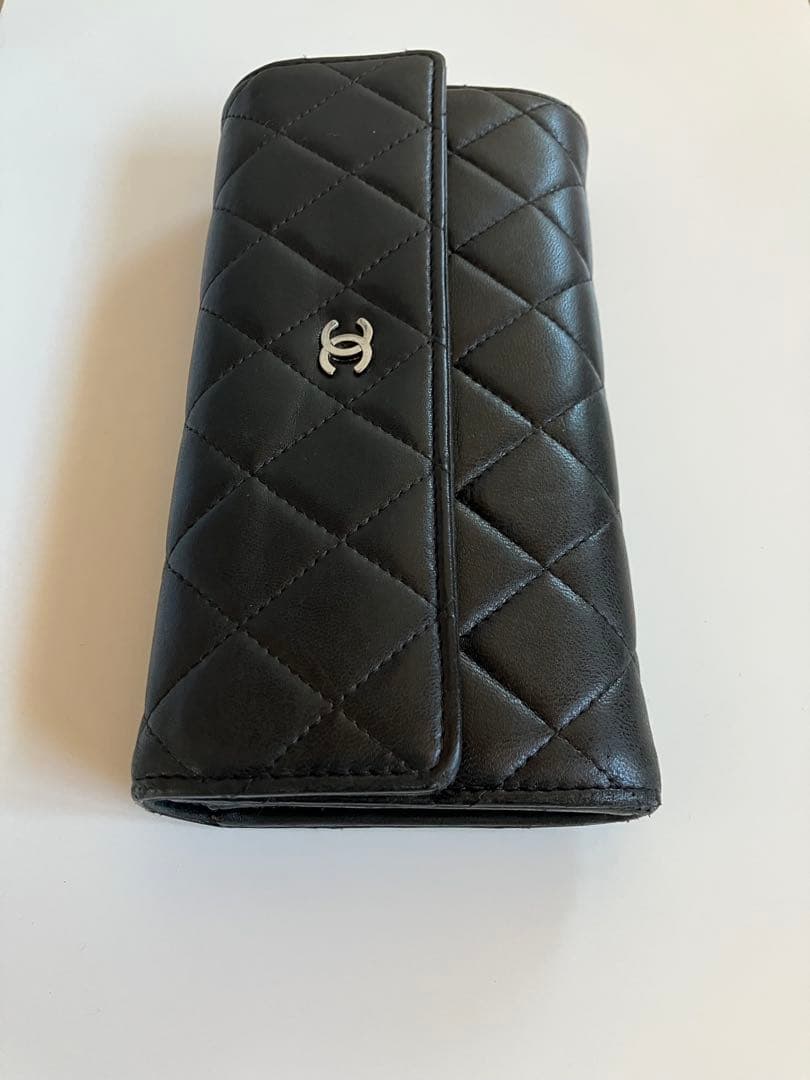 CHANEL マトラッセ　ラムスキン　長財布