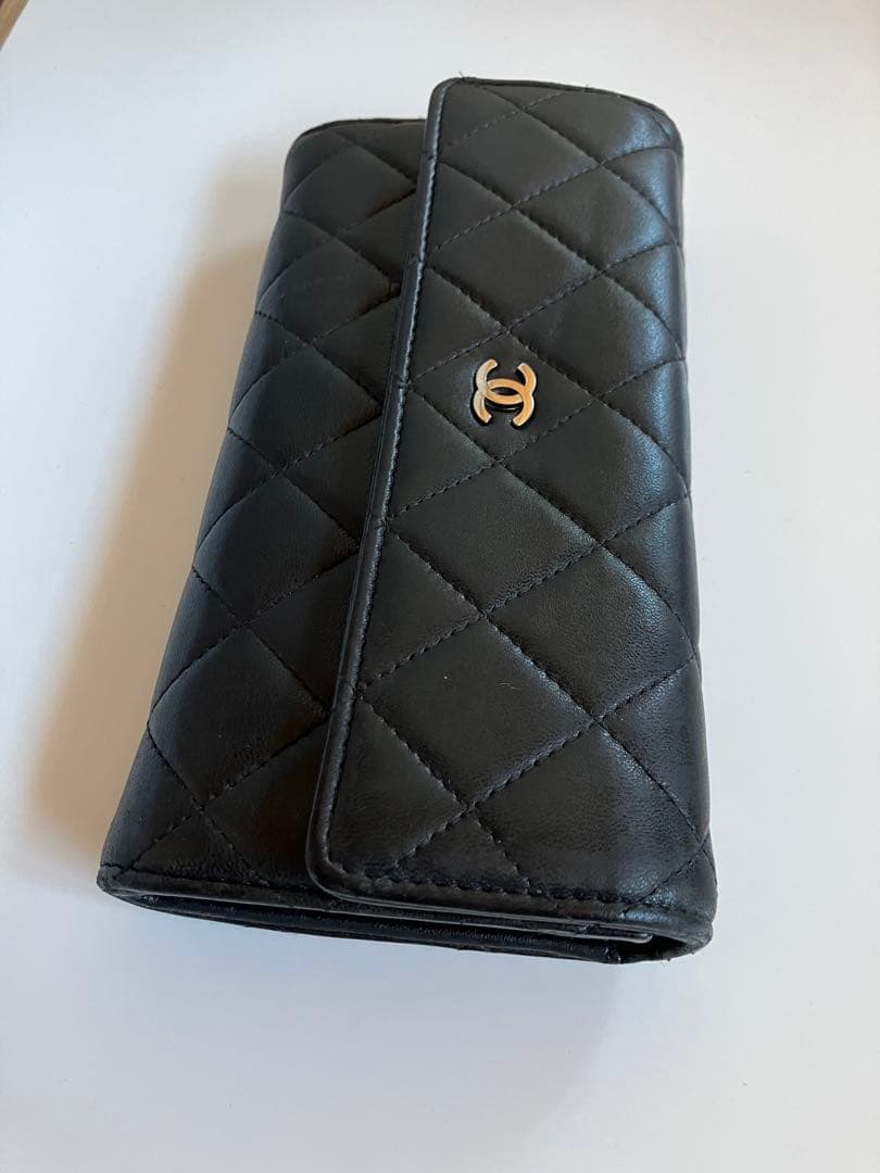 CHANEL マトラッセ　ラムスキン　長財布