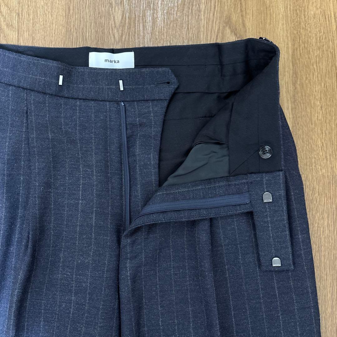 【marka】23AW OFFICER PANTS 2TUCK WIDE 美品！