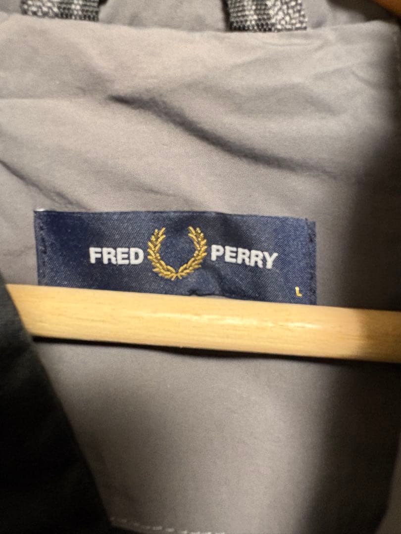 FRED PERRY ブラック モッズコート ジップインライナー付きLサイズ