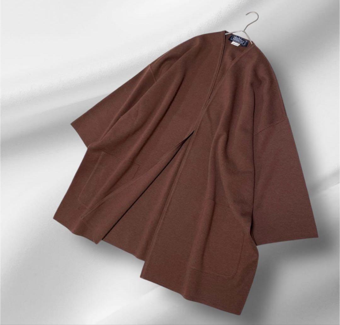 大きいサイズMax Mara オーバーサイズカーディガン/ウール100