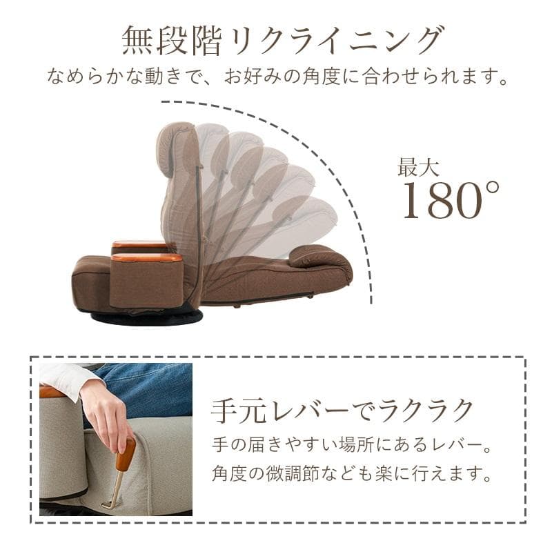 a*i様 全国一律送料無料高級回転リクライニングハイバックポケットコイル座椅子【