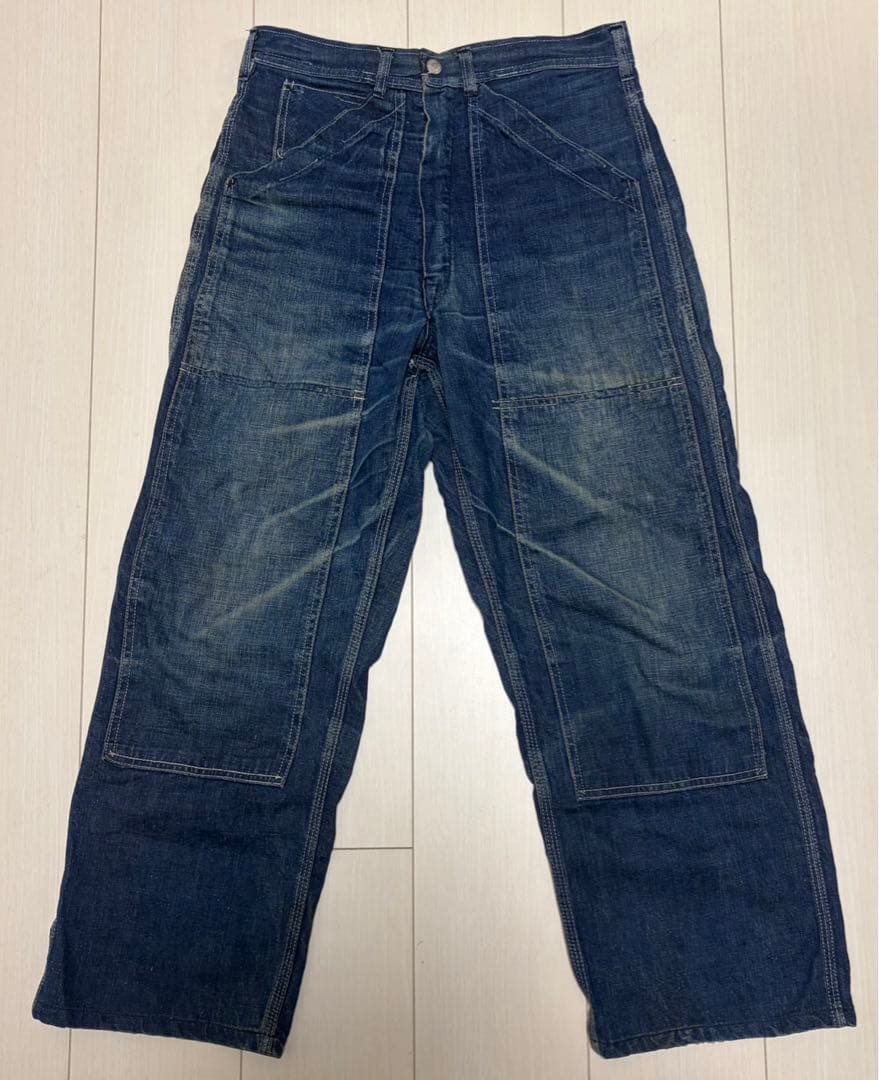 DUBBLE WARE デニム ペインターパンツ ダブルニー ヴィンテージ