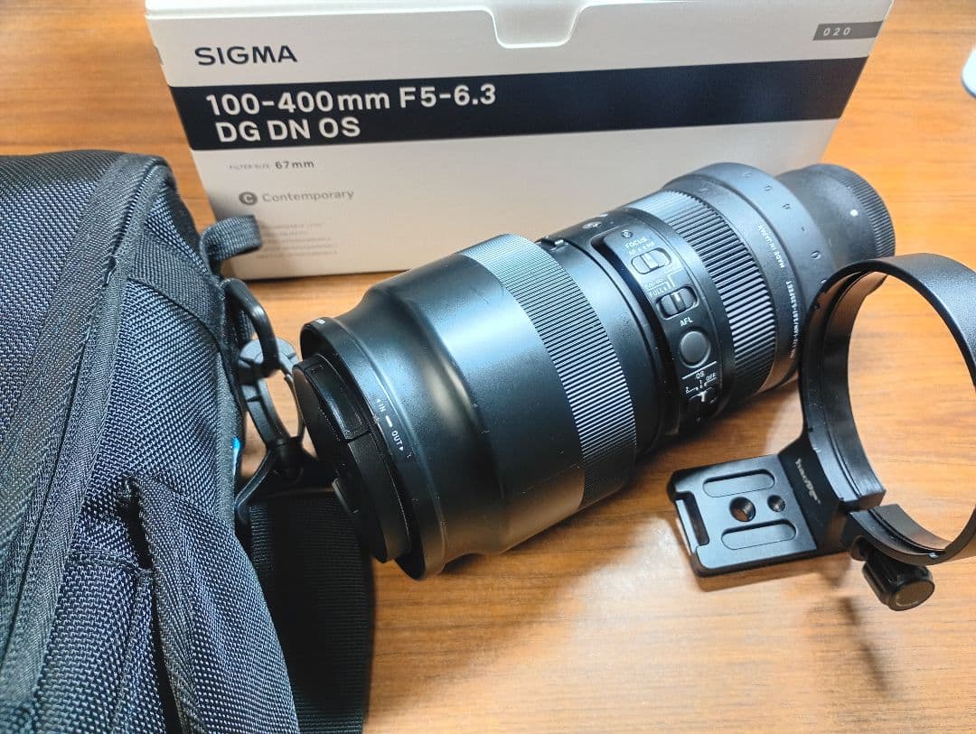 Eマウント用　SIGMA 100-400mm F5-6.3 ＋フィルター・三脚座