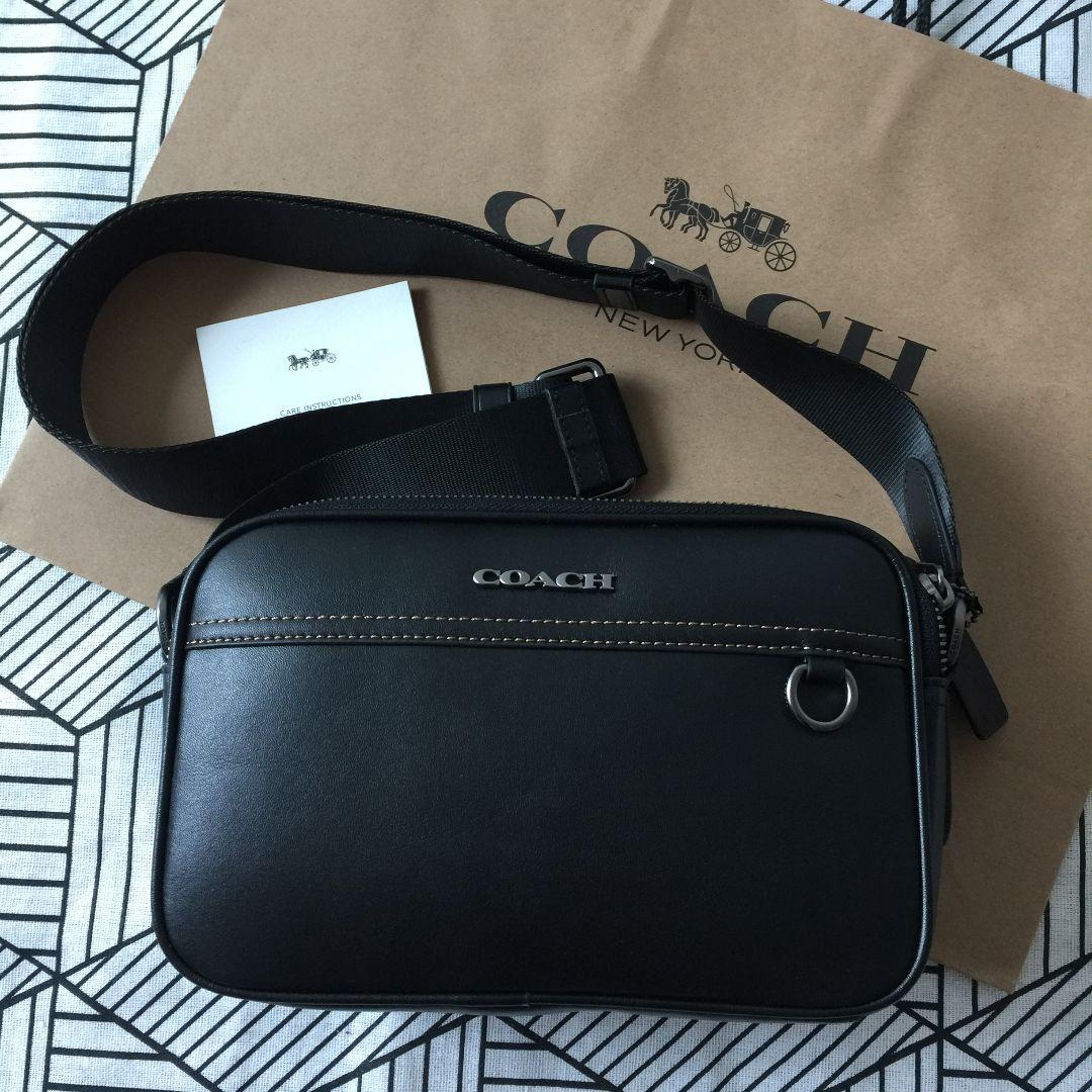COACHコーチバッグ C4148 ブラック ショルダーバッグメンズバッグ
