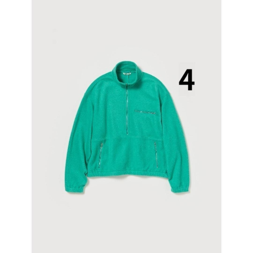 AURALEE 25AW ハーフジップ フリース グリーン 4