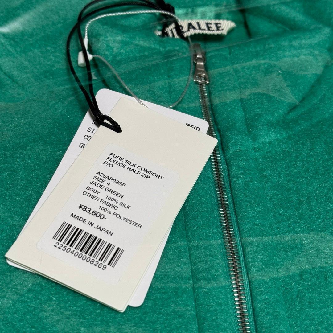 AURALEE 25AW ハーフジップ フリース グリーン 4