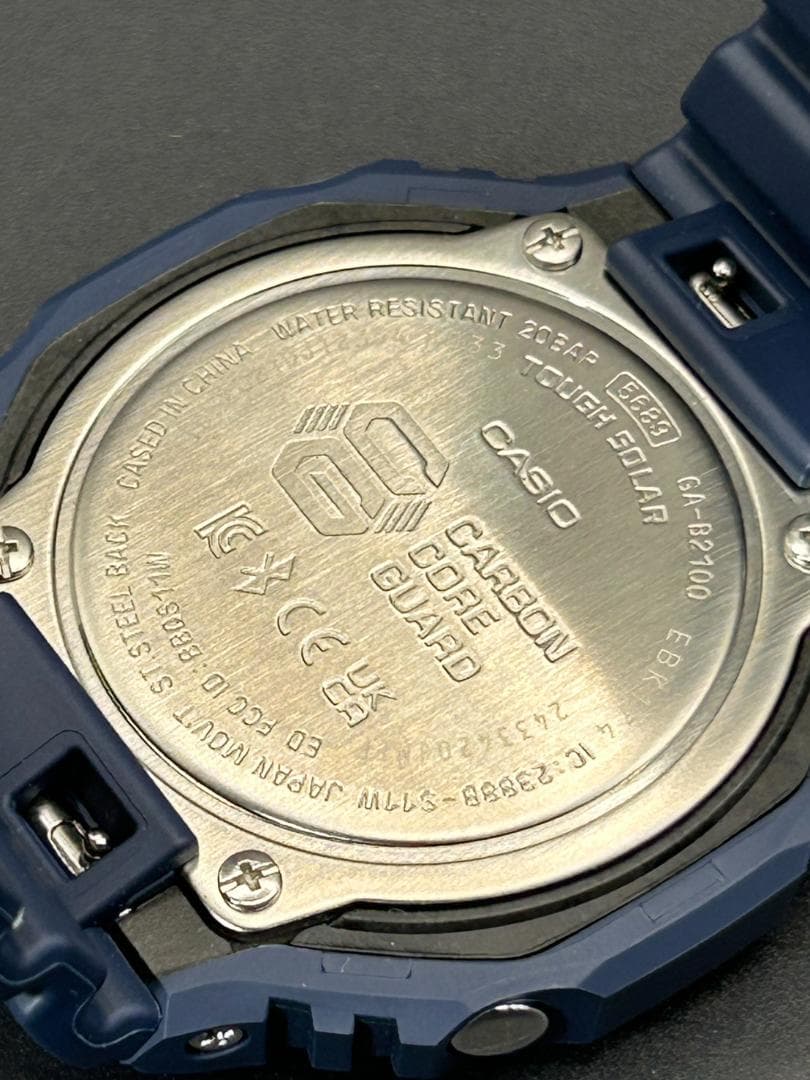 【美品】G-SHOCK GA-B2100-2A ネイビー ソーラー スマホリンク