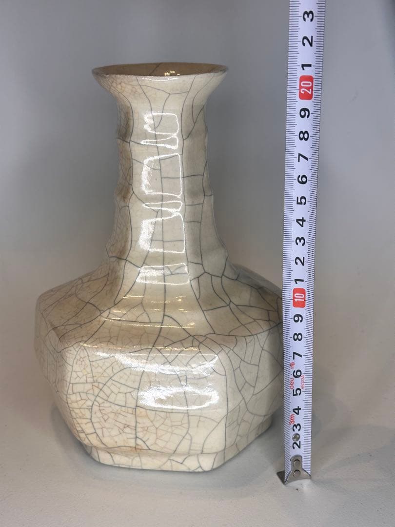 中国 明代 磁州窯 花瓶 貫入釉 古陶磁 骨董 收藏品