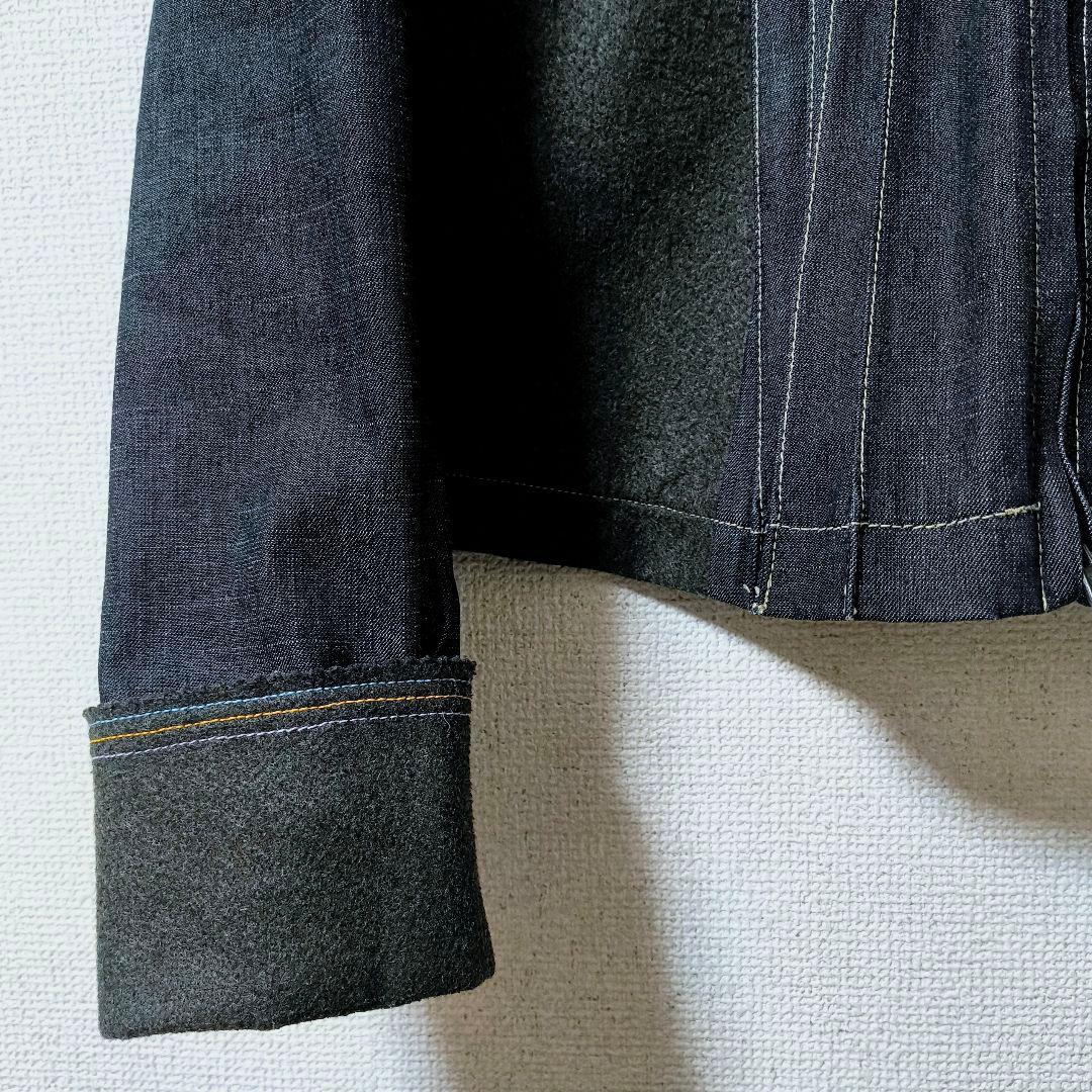 マリテフランソワジルボー 異素材 プリーツ ジャケット フーディ