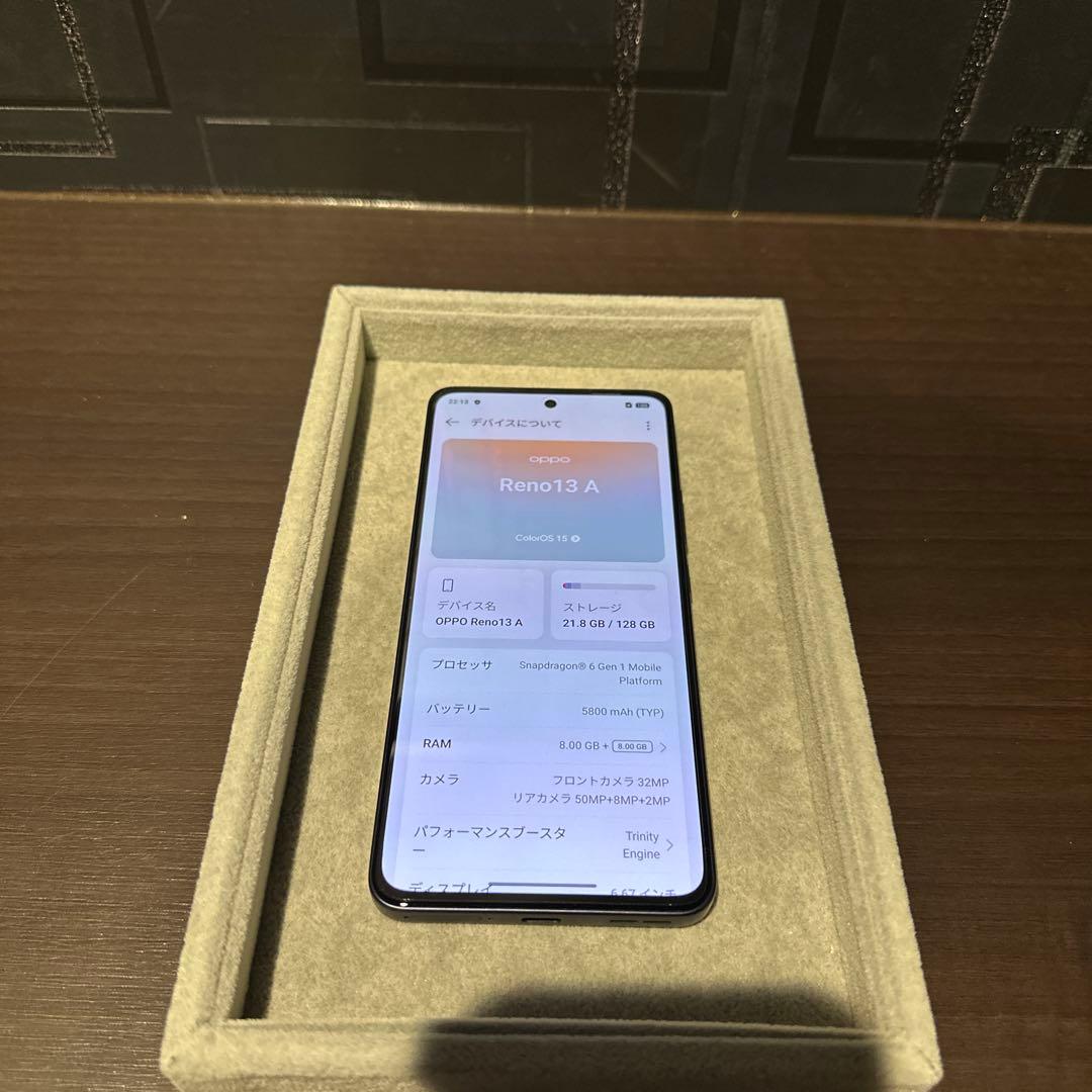 【液晶画面に焼き付け有】Reno 13 A 128GB ルミナスネイビー