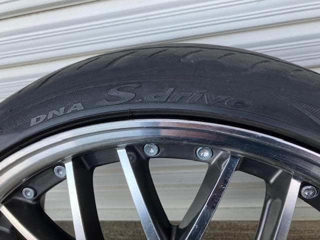 軽自動車用 17×5.5J 100/4H タイヤ付 165/40R17 4本中古