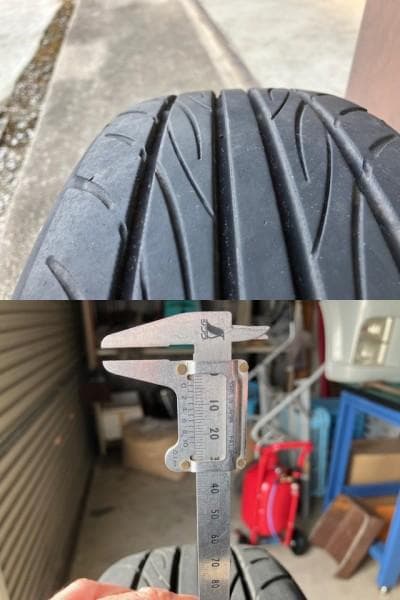 軽自動車用 17×5.5J 100/4H タイヤ付 165/40R17 4本中古
