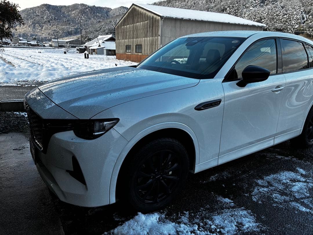 スタッドレス　18インチ ブラックホイールセット235/60R18 cx60など