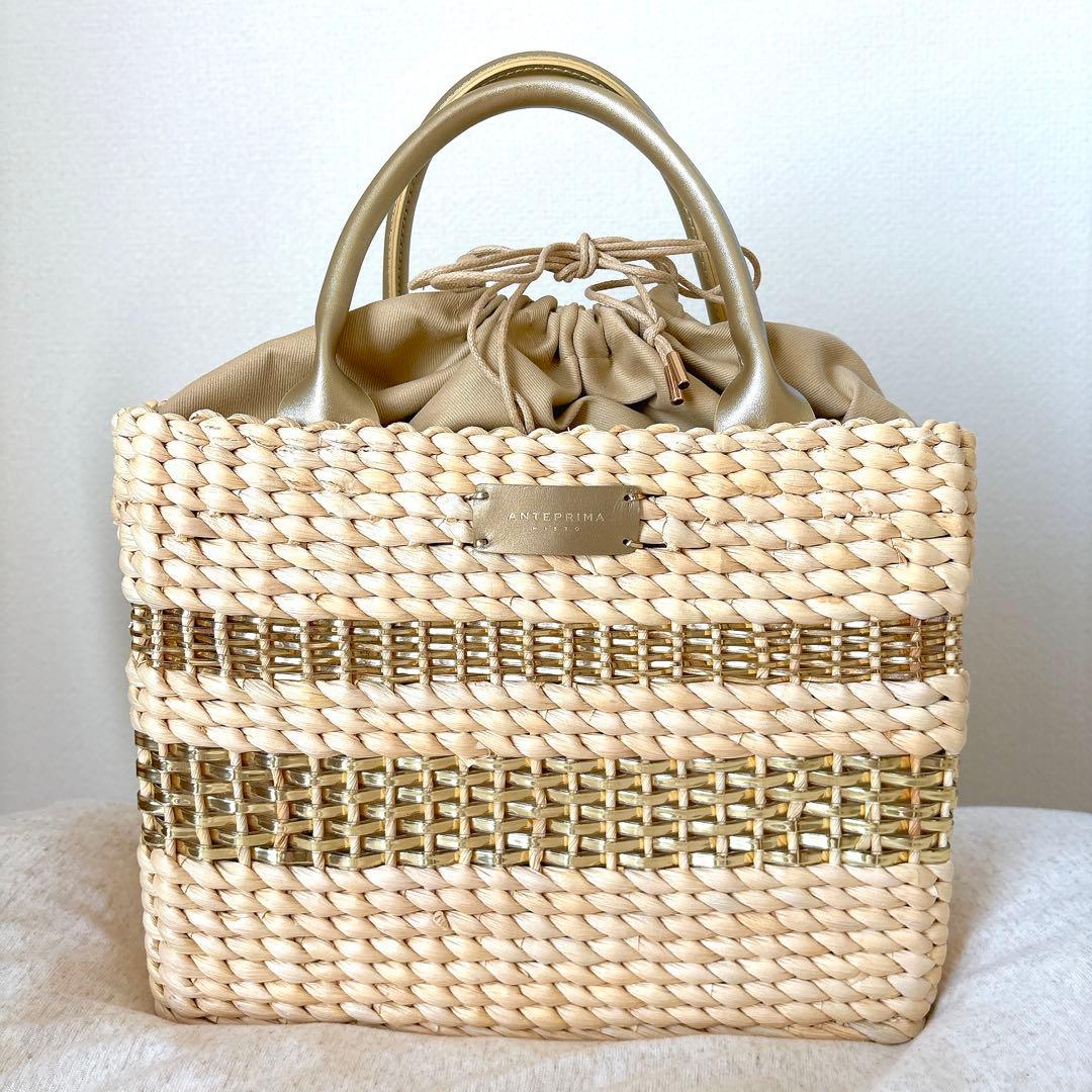 【お値下げ中】匿名配送　アンテプリマ　チェストワイヤートート　シャンパンゴールド