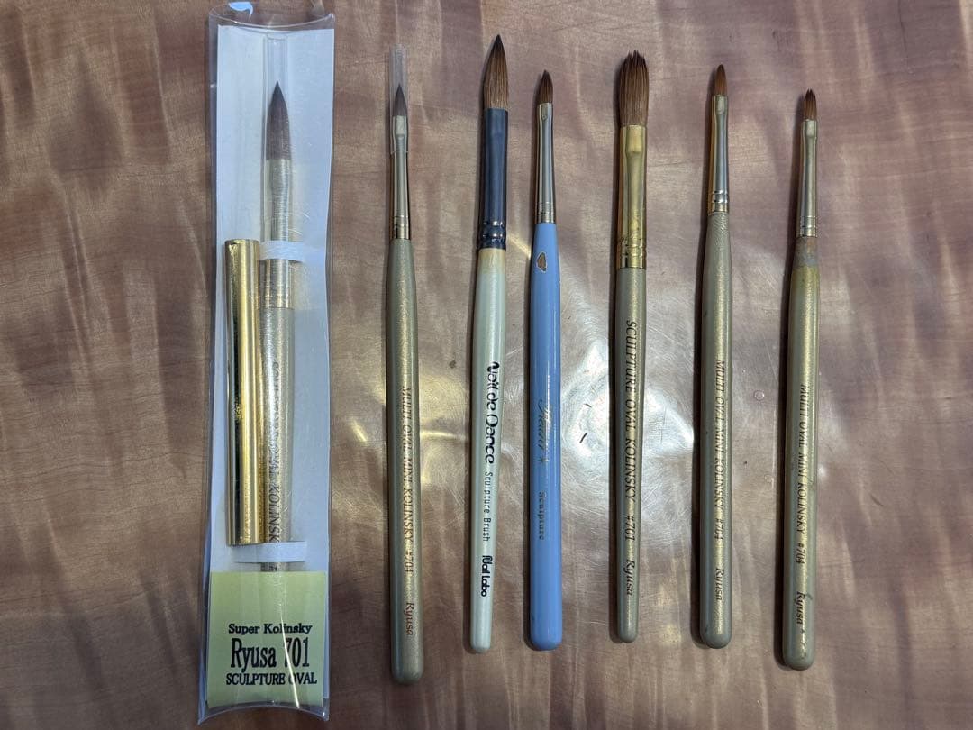 ネイリスト検定1級練習用アクリルリキッドチップ筆など／ダンスパウダー