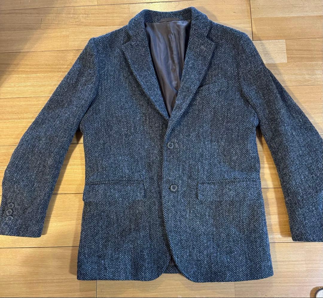 【送料込】無印良品Found MUJI 青山店限定ハリスツイードウールジャケット