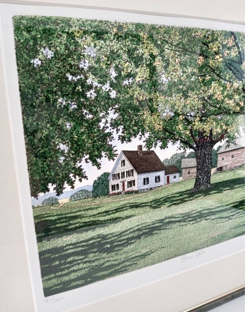 【版画】キャロル・コレット「Blue Hills」絵画 インテリア カナダ作家