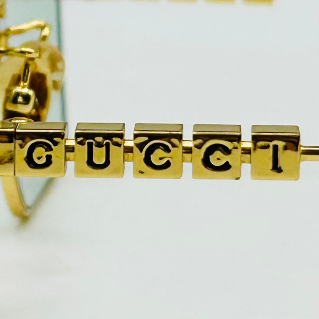 GUCCI ゴールドフレーム グリーンレンズ サングラス