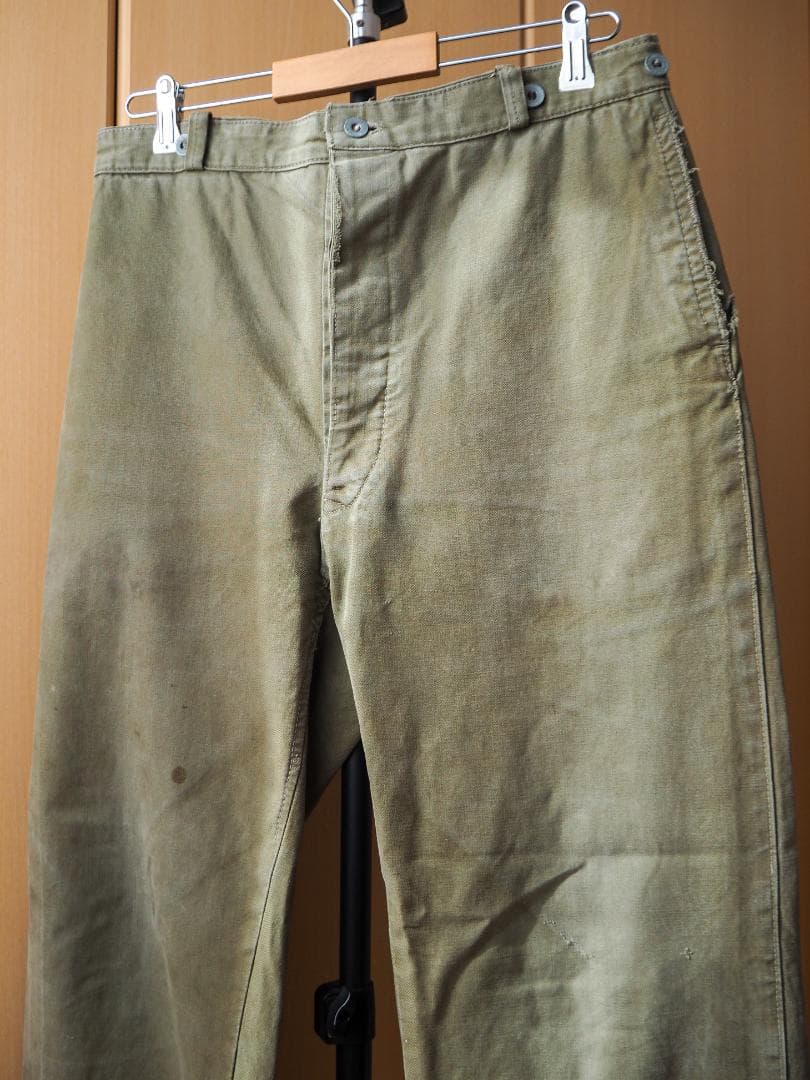 パンツ 1940s French Army Work Trousers