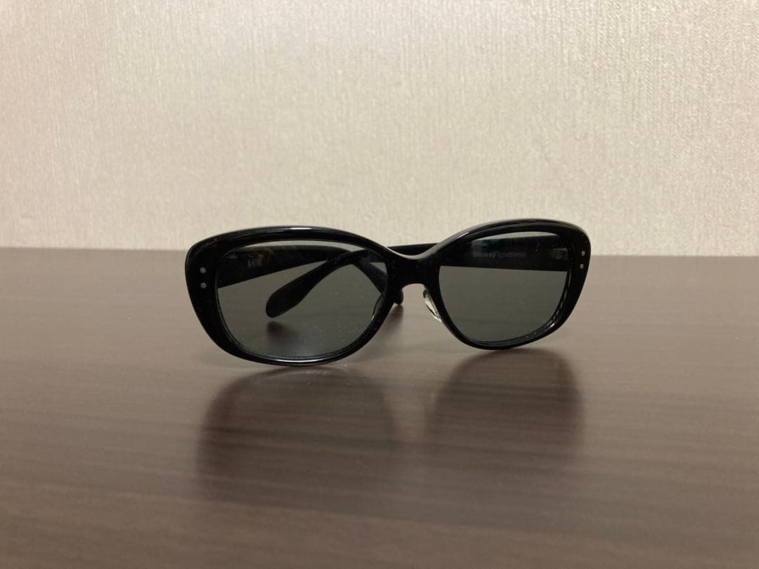 【美品】STUSSY NAOMI サングラス 黒 ステューシー◻️箱,ケース付