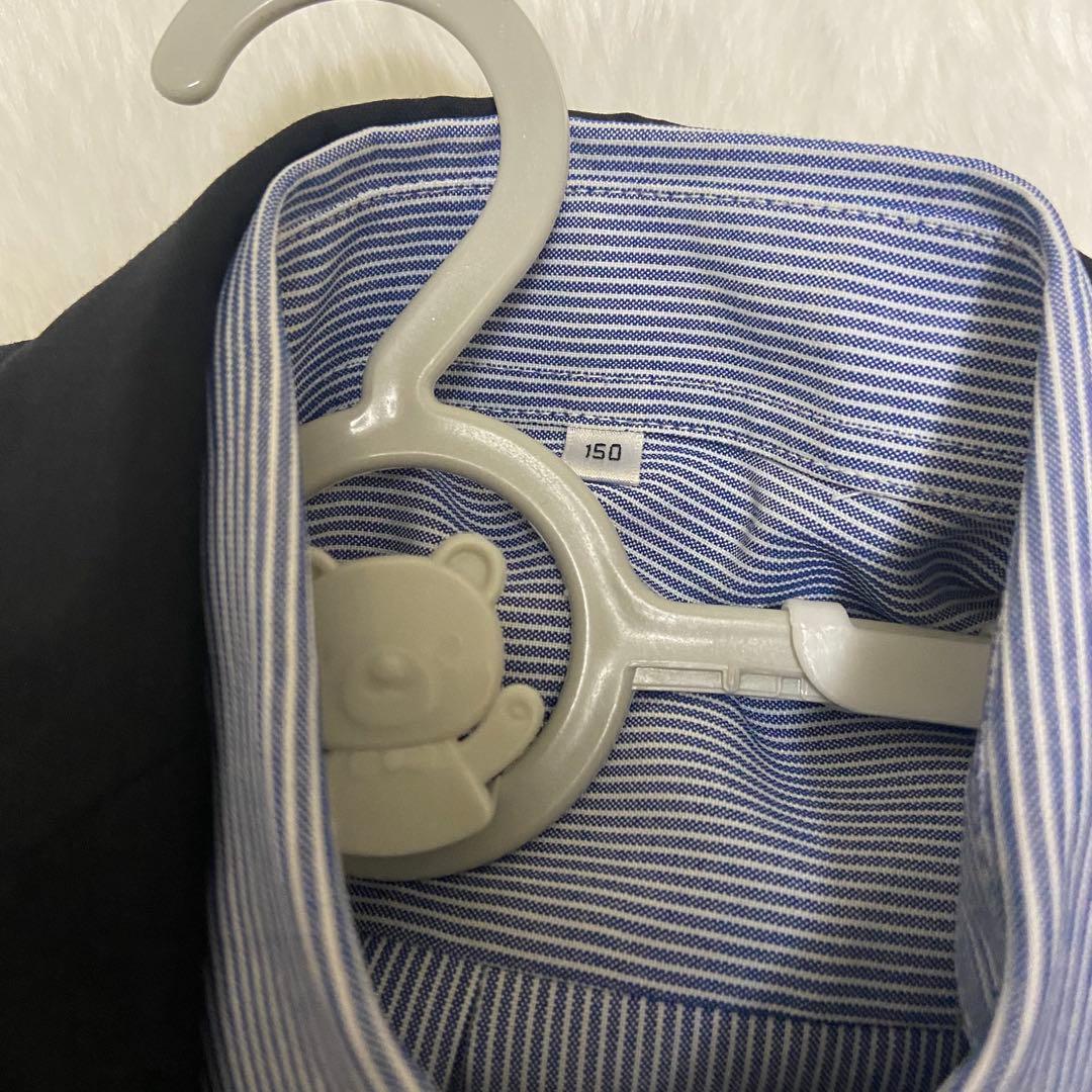 コムサイズム 卒業式 フォーマル スーツ ブラック 150 黒　5点セット