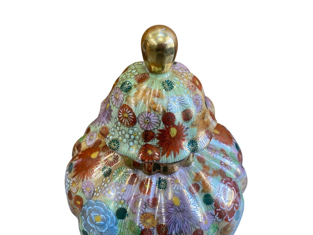 薩摩　飾り壺　丸十字　沈香壺