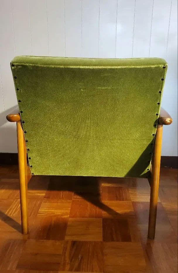 カリモクソファ　1人掛け　60Kチェア 1シーター モケットグリーン