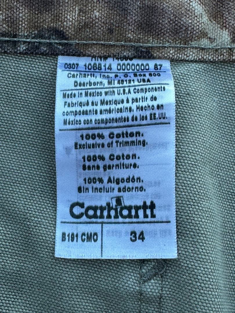 00ss Carharttリアルツリーショートパンツ　W34