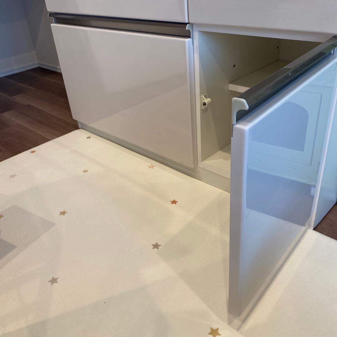 ニトリキッチンカウンターアルミナ2 100CT WH 幅100