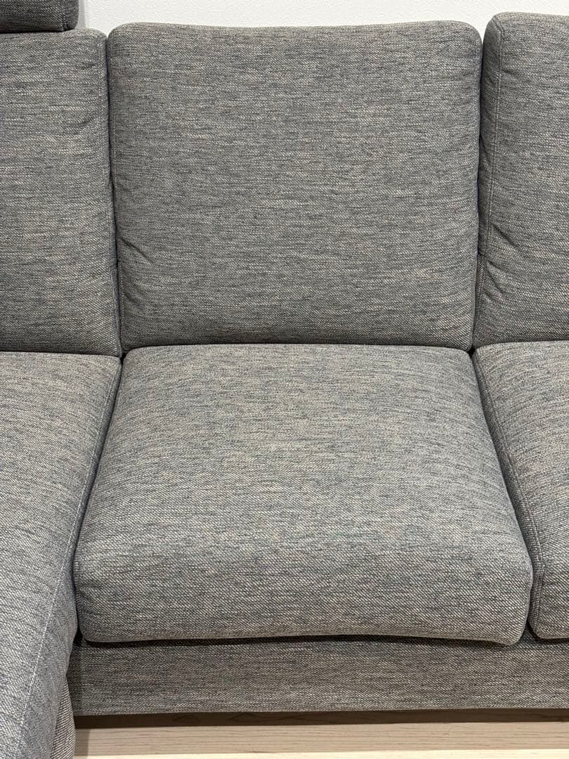 てぃ【ニトリ】布Nシールド、カウチソファ、グレー