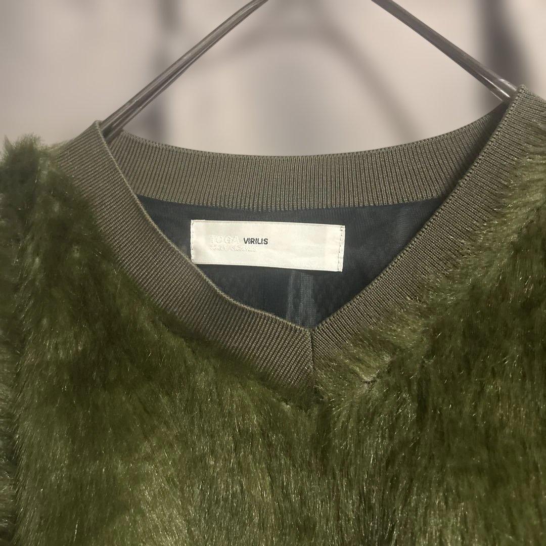 貴重 TOGA VIRILIS Fake fur jersey pullover