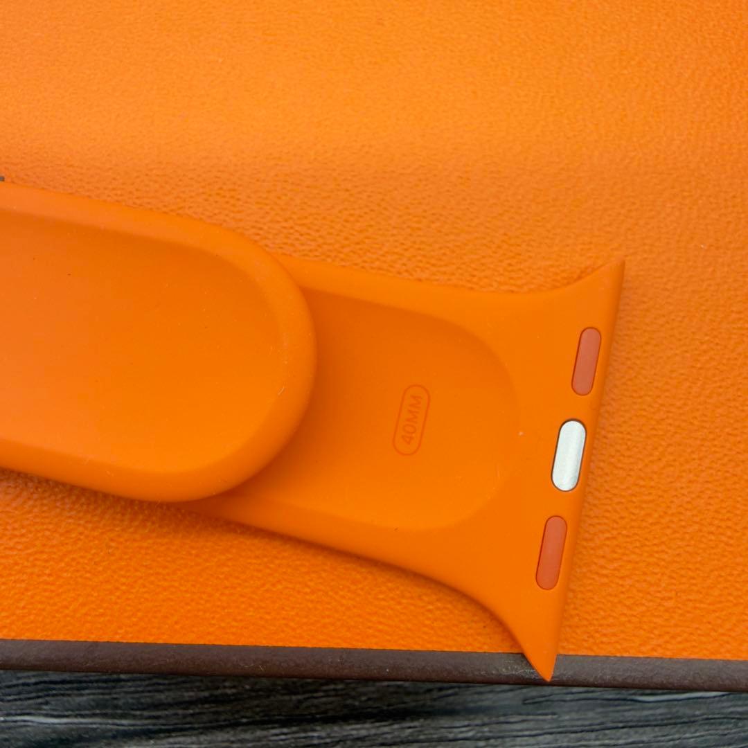 2941 未使用　Apple Watch エルメス　オレンラバー　スポーツ