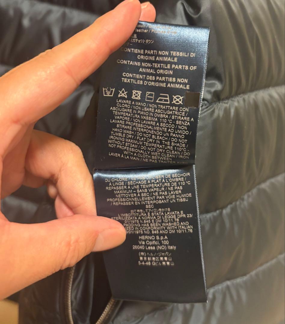 Herno リバーシブル ネイビー ダウンベスト