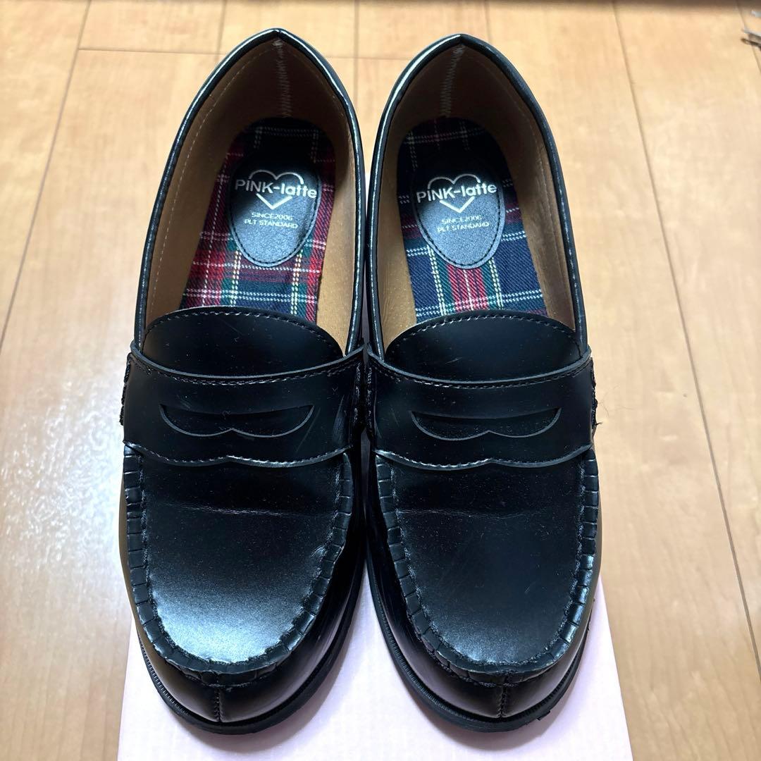 pis様★M165 ピンクラテ　卒服　パープル　ブラウス　ソックス　ローファー付