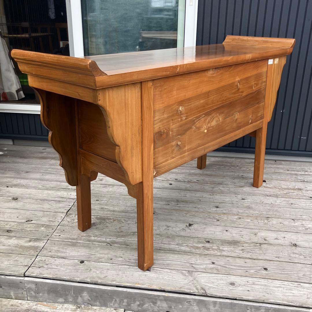 アンティーク デコア 木製 彫刻 サイドボード コンソールテーブル 北欧