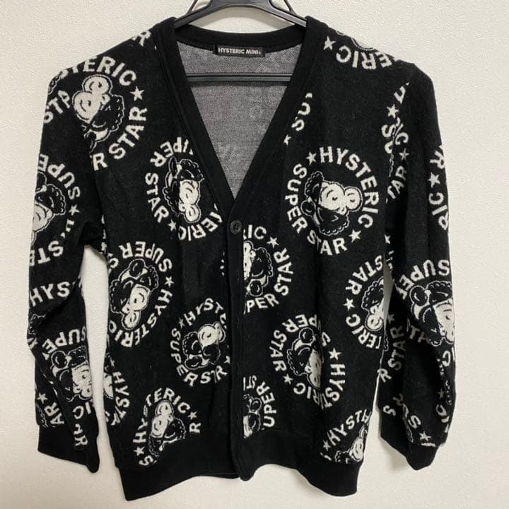 ヒスミニ柄ニットカーディガン