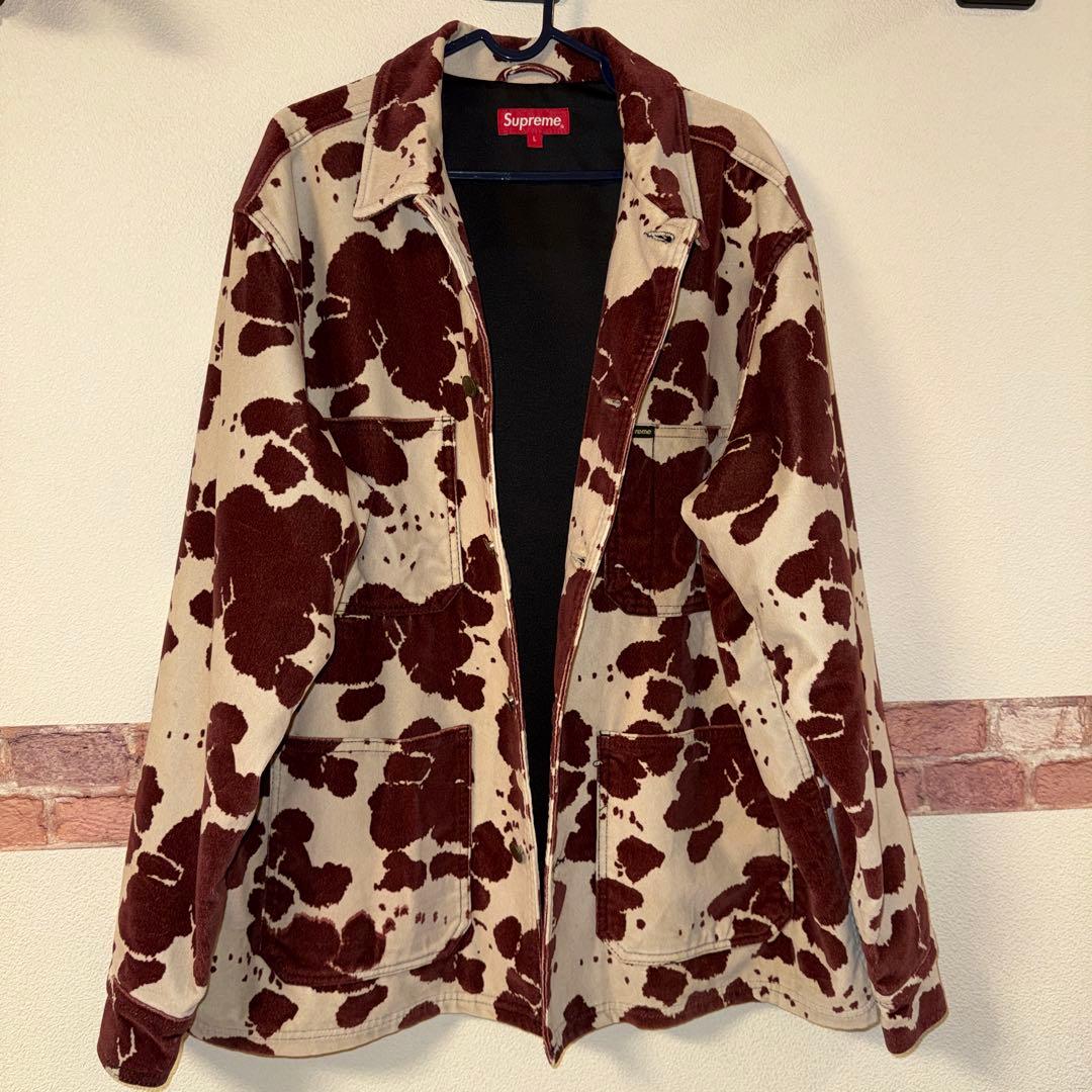Supreme 20SS Velvet Chore Coat Cow Lサイズ