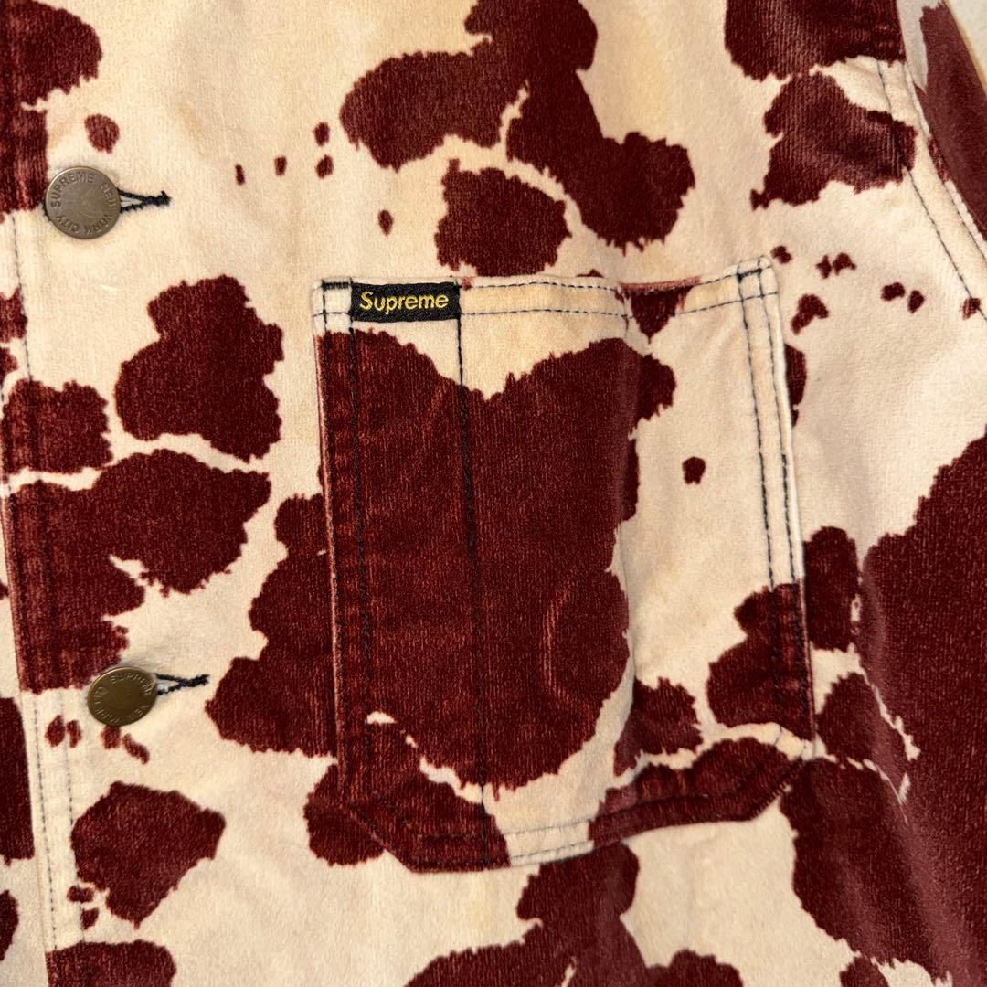 Supreme 20SS Velvet Chore Coat Cow Lサイズ