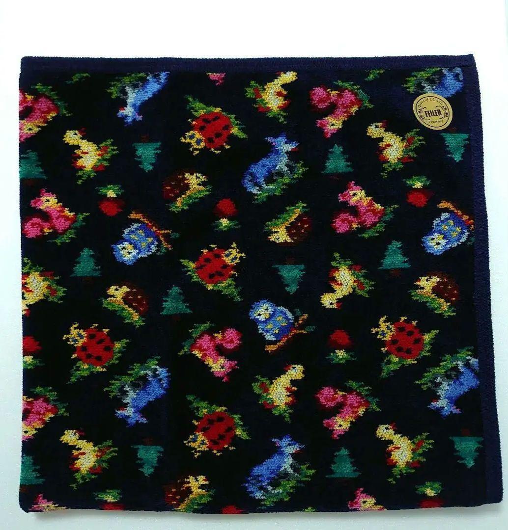 匿名配送☆新品☆フェイラー　ハイジフレンズフォレスト　プティバス　ネイビー