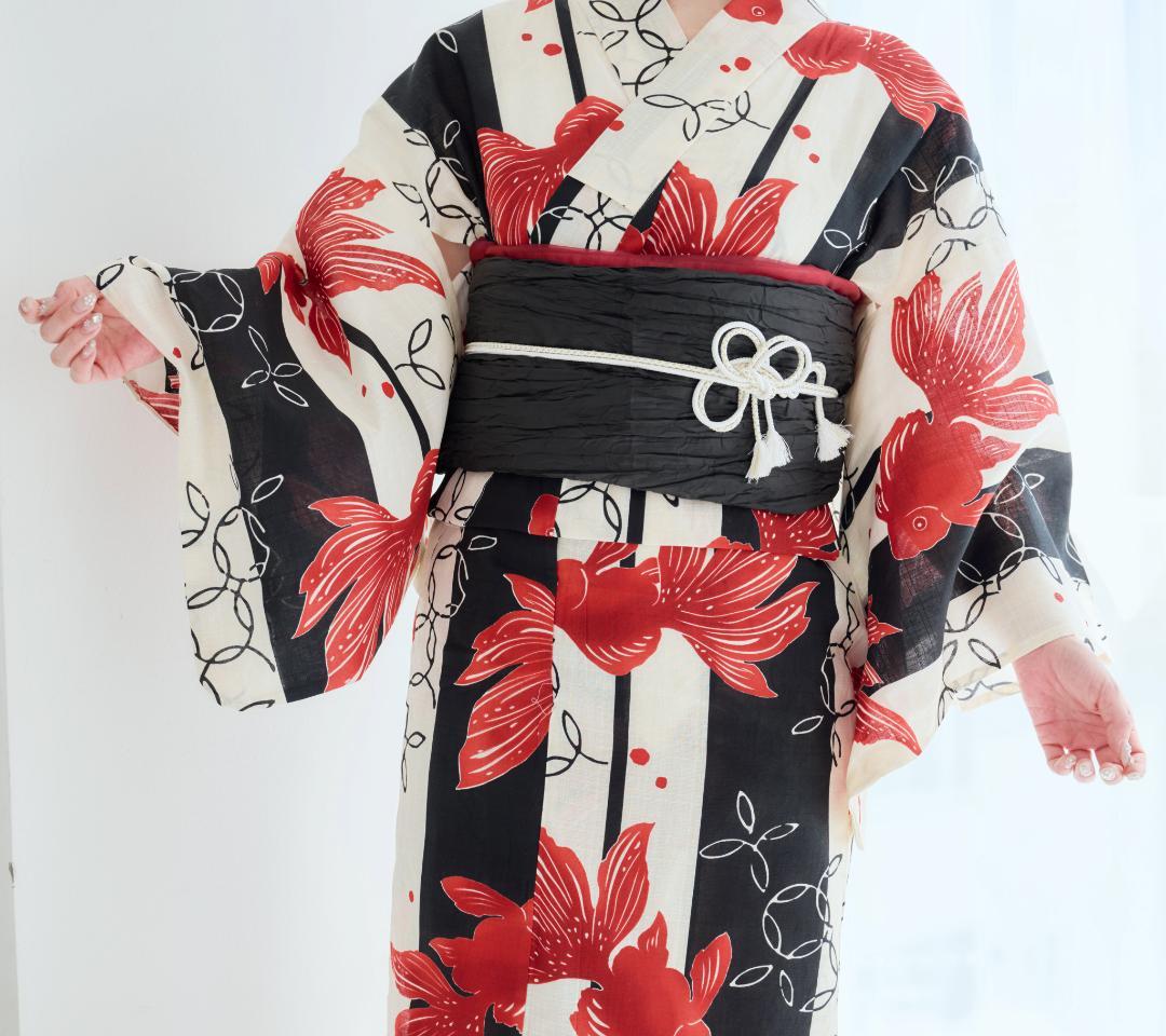 新品 浴衣 セット 浴衣セット ゆかた レディース 大人 金魚柄 Y5-17