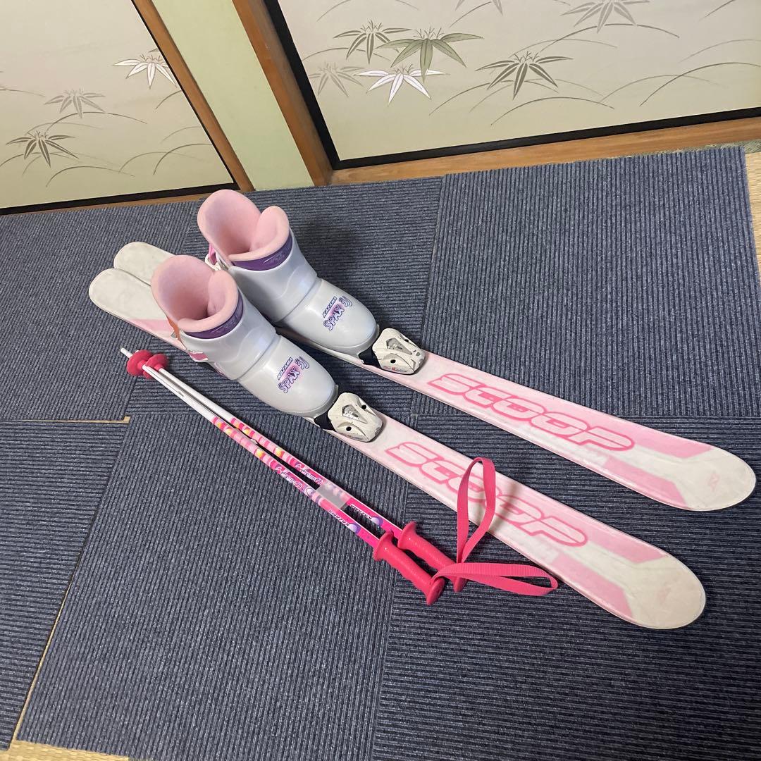 子供用スキーセット　スキーセット　スキー板120 スキーブーツ21-22