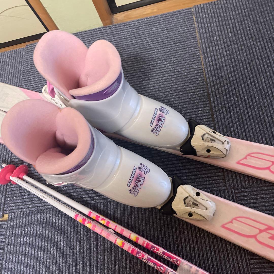 子供用スキーセット　スキーセット　スキー板120 スキーブーツ21-22