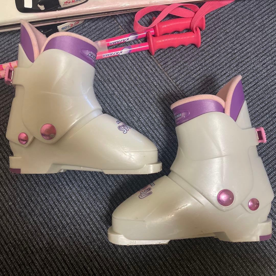 子供用スキーセット　スキーセット　スキー板120 スキーブーツ21-22