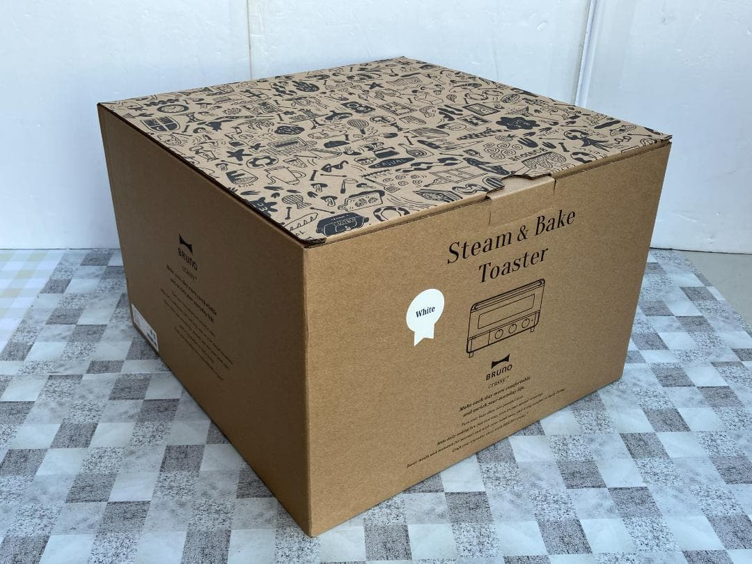 ★未開封品★ブルーノ スチーム＆ベイクトースター ホワイト BOE067-WH